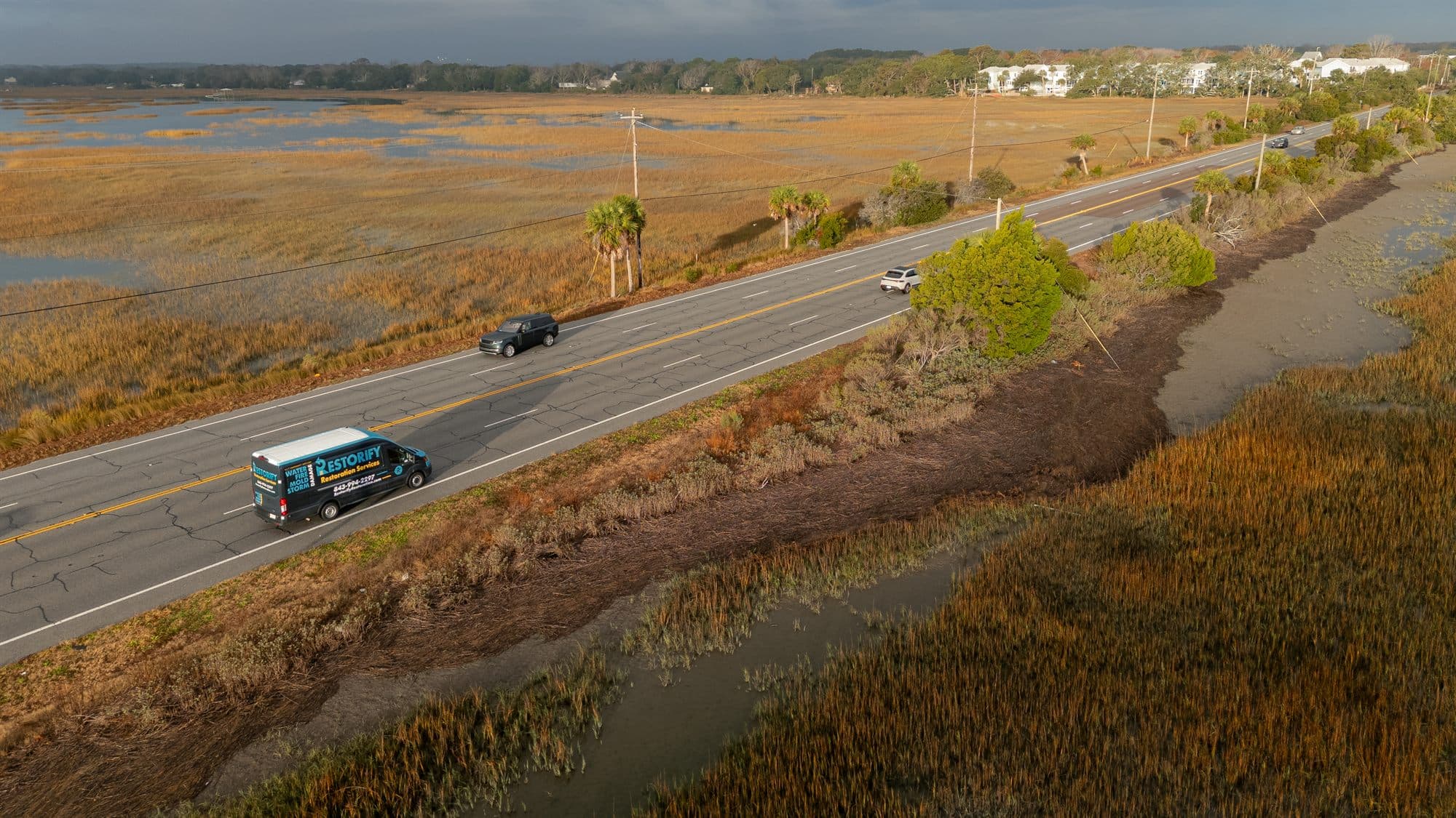 Restorify's branded van serving North Charleston and the Charleston Lowcountry