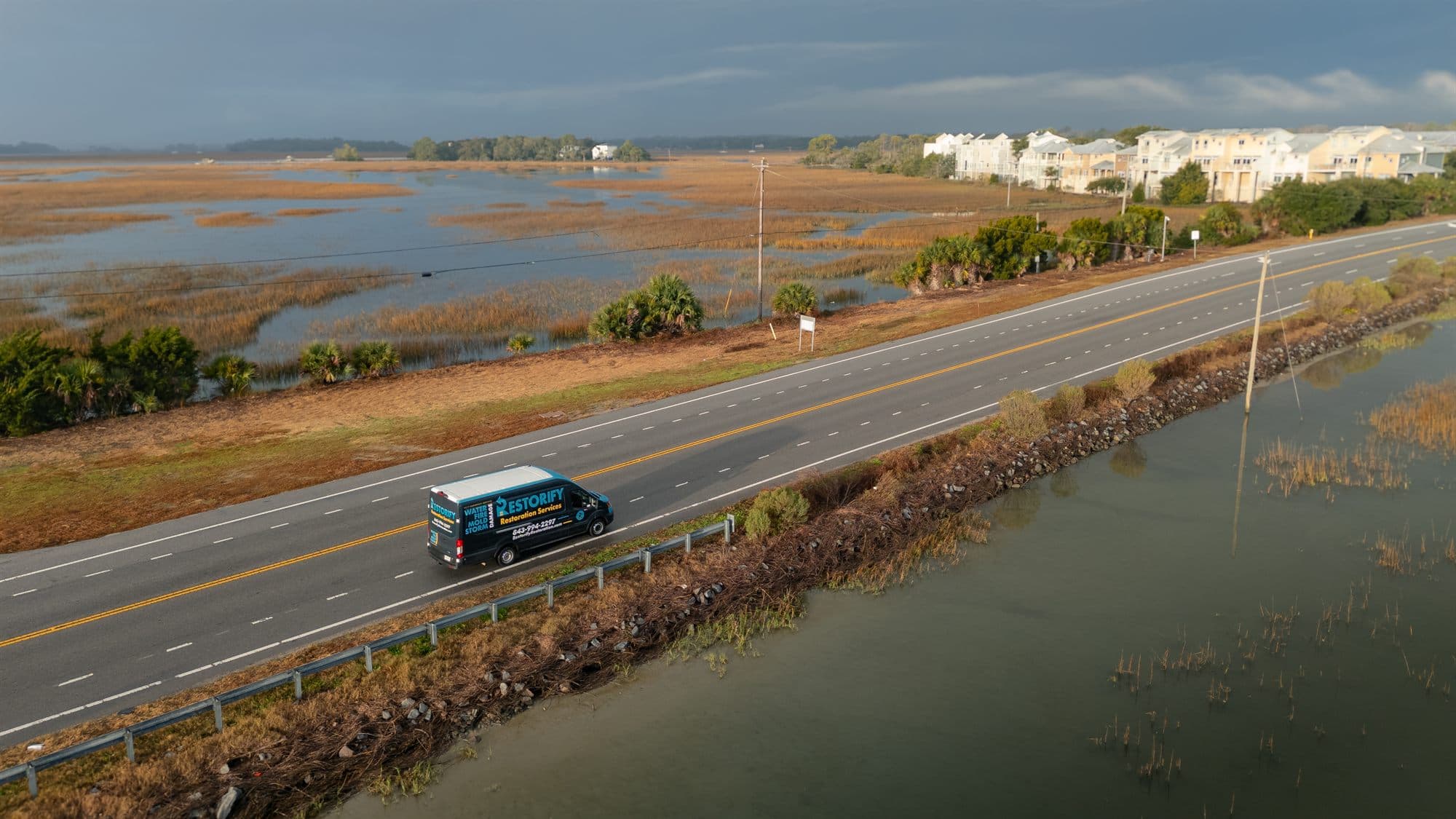 Restorify's branded van serving James Island and the Charleston Lowcountry