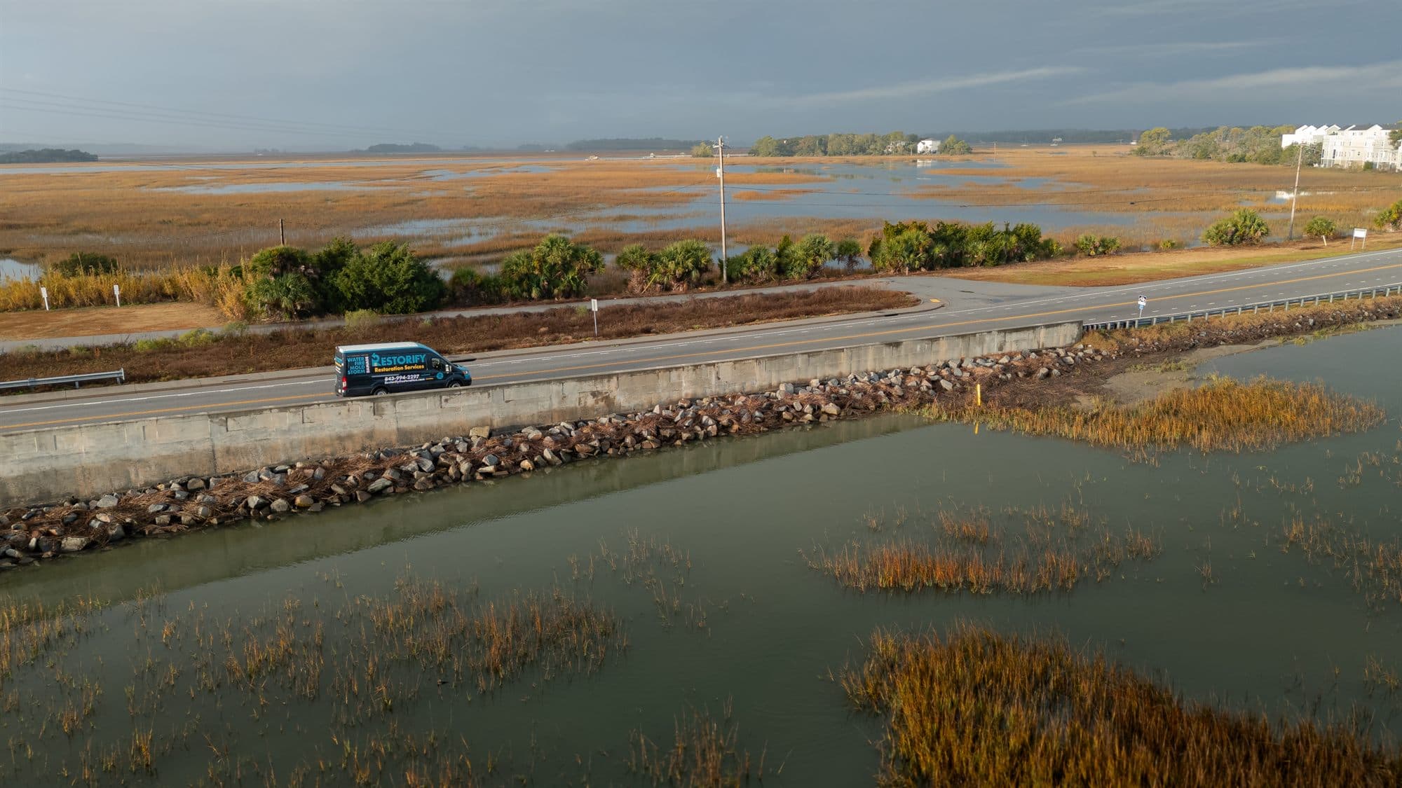 Restorify's branded van serving Summerville and the Charleston Lowcountry